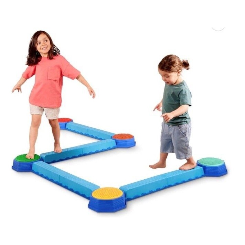 Battat Balancing Beams and Stepping Stones - 13 Pieces